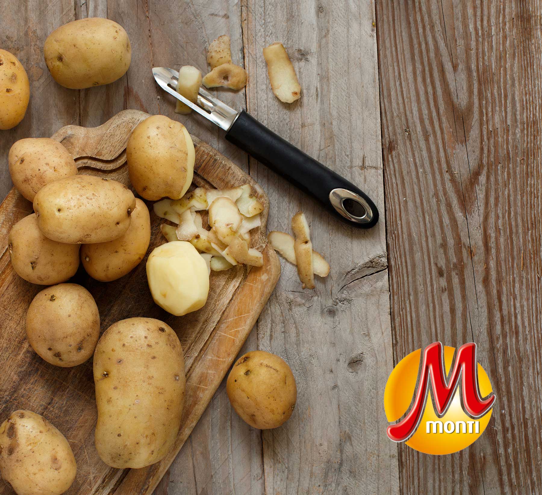 mezcla Ministerio Obstinado Cómo pelar patatas de forma rápida y sencilla - Patatas Monti